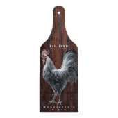 Planche À Découper Agritourisme rustique au coq (Devant)