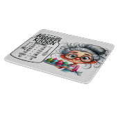 Planche À Découper Aide-mémoire de cuisine sarcastique Graphique (Coin)