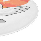 Planche À Découper Aigle à main silhouette orange (Coin)