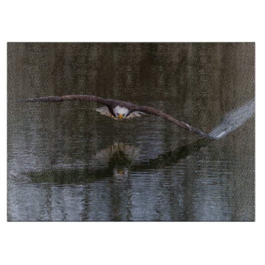 Planche À Découper Aigle de Bald en vol (Devant)