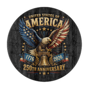 Planche À Découper Aigle du 250e anniversaire des États-Unis d'Amériq