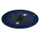 Planche À Découper Aigle Et Drapeau De L'Alaska (Coin)
