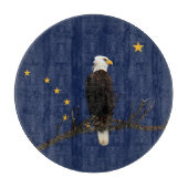 Planche À Découper Aigle Et Drapeau De L'Alaska (Devant)