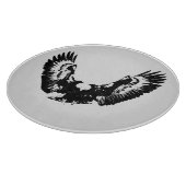 Planche À Découper Aigle noir et blanc (Coin)