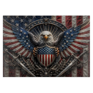 Planche À Découper Aigle patriotique