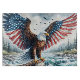 Planche À Découper Aigle patriotique majestueux