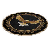 Planche À Découper Aigle royal sur mandala géométrique (Coin)