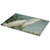 Planche À Découper Aigrette neigeuse d'Audubon oiseau de rivage ornit (Coin)