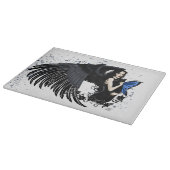 Planche À Découper Ailes d'ange gothique Chat noir Fée bleue (Coin)
