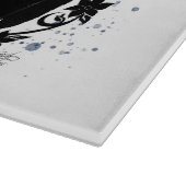 Planche À Découper Ailes d'ange gothique Chat noir Fée bleue (Coin)