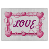 PLANCHE À DÉCOUPER AIMER LES COEURS (Devant)