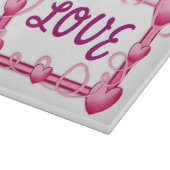 PLANCHE À DÉCOUPER AIMER LES COEURS (Coin)