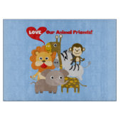 Planche À Découper Aimez nos amis animaux (Devant)