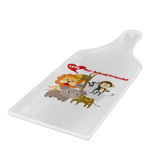 Planche À Découper Aimez nos amis animaux (Coin)