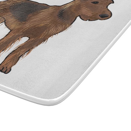 Planche À Découper Airedale terrier dog cartoon (Coin)