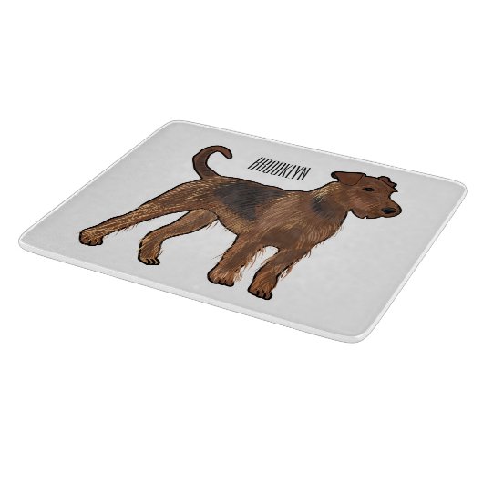 Planche À Découper Airedale terrier dog cartoon (Coin)