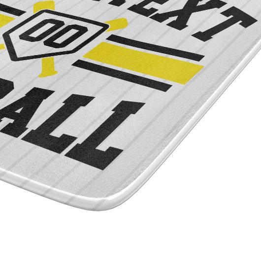 Planche À Découper AJOUT PERSONNALISÉ NOM Softball Player Varsity Tea (Coin)