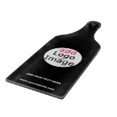 Planche À Découper Ajouter Logo Business Chic Marque Personnalisable  (Coin)