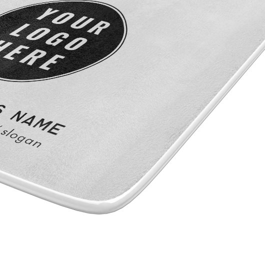 Planche À Découper Ajouter un logo d'entreprise et un site Web d'entr (Coin)