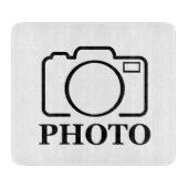 Planche À Découper Ajouter une photo personnalisée Mariage Moderne Él (Devant)