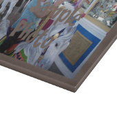 Planche À Découper Ajouter votre propre carte photo Brown de découpe (Coin)