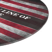 Planche À Découper Ajouter votre texte sur le drapeau américain (Coin)