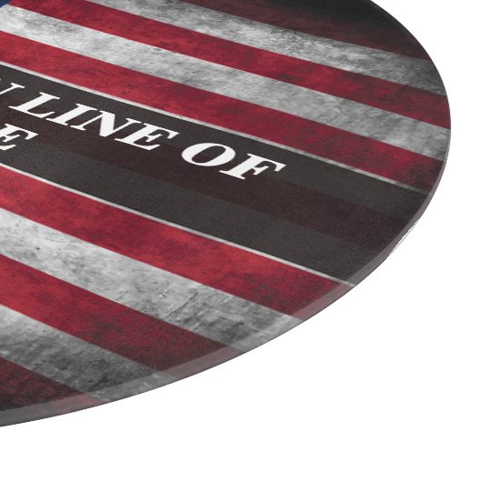 Planche À Découper Ajouter votre texte sur le drapeau américain (Coin)