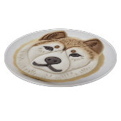 Planche À Découper Akita Chien Inspiré 3D (Coin)