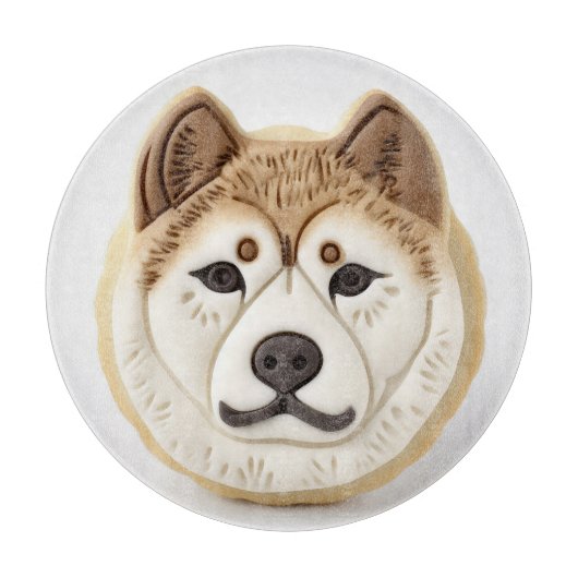 Planche À Découper Akita Chien Inspiré 3D (Devant)