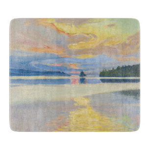 Planche À Découper Akseli Gallen-Kallela - Coucher de soleil sur le l
