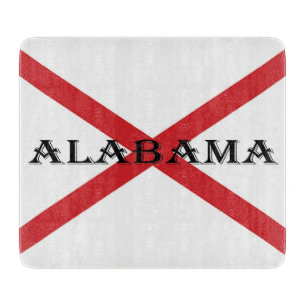 Planche À Découper Alabama et drapeau cbcn