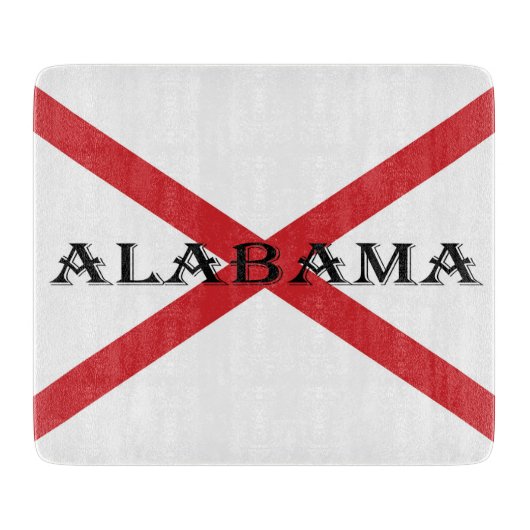 Planche À Découper Alabama et drapeau cbcnt (Devant)
