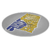 Planche À Découper Alabama surnom Word Art (Coin)