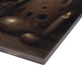 Planche À Découper Alaskan Malamute Citrouilles Halloween effrayant (Coin)