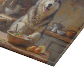 Planche À Découper Alaskan Malamute Cooking in Kitchen (Coin)