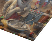 Planche À Découper Alaskan Malamute : Noël festif (Coin)