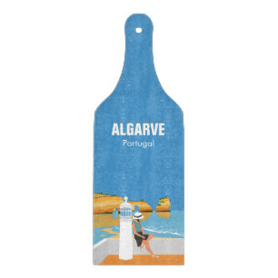 Planche À Découper Algarve plage fille voyage vintage style