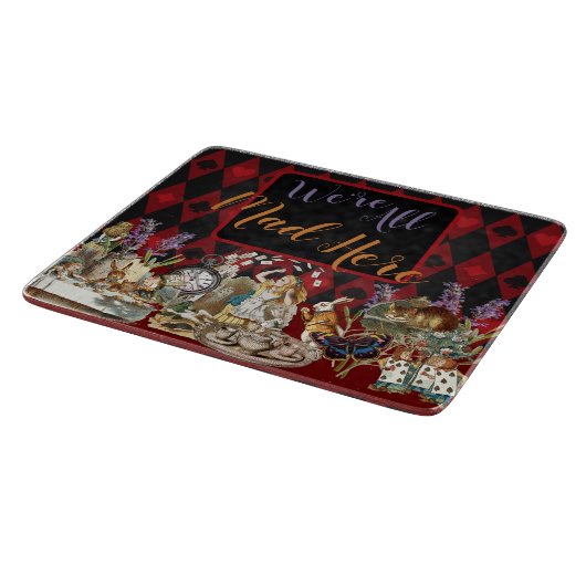 Planche À Découper Alice au pays des merveilles Mad Cheshire Chat (Coin)