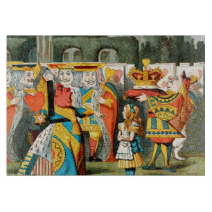 Planche À Découper Alice Aventures Merveilleux Reine de Coeur