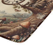 Planche À Découper Alice & Cheshire Cat: Whimsical Wonderland Fantasy (Coin)