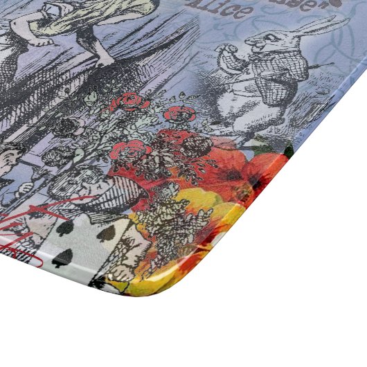 Planche À Découper Alice nonsense rideau merveilleux - Bleu (Coin)