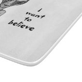 Planche À Découper Alien gris, je veux croire (Coin)