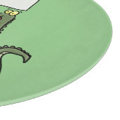 Planche À Découper Aligator de crocodile drôle avec dessin animé (Coin)