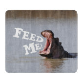 Planche À Découper Alimentez-moi ! Hippopotame (Devant)