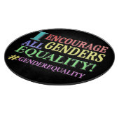 Planche À Découper "ALL GENDERS EQUALITY" Belle conception. Commandez (Coin)