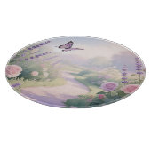 Planche À Découper Allée Papillon Jardin de Roses Lavande Enchanté (Coin)