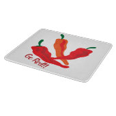 Planche À Découper Allez rouge ! ! ! Poivrons chiliens (Coin)