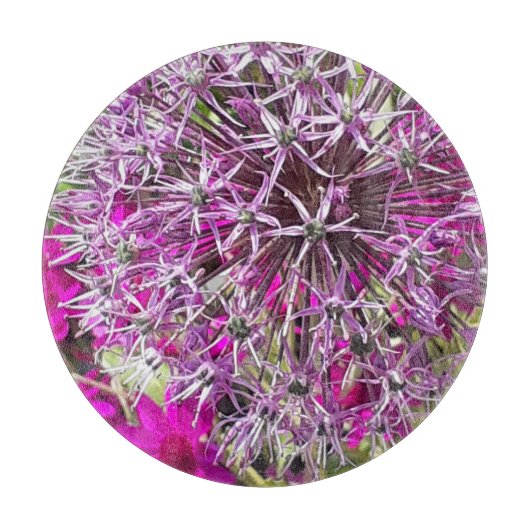 Planche À Découper Allium & Fleurs d'été (Devant)
