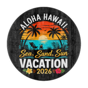 Planche À Découper Aloha Hawaii Mer Sable Soleil 2026
