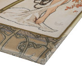Planche À Découper Alphonse Mucha Four Seasons 1897 Art Nouveau Panel (Coin)